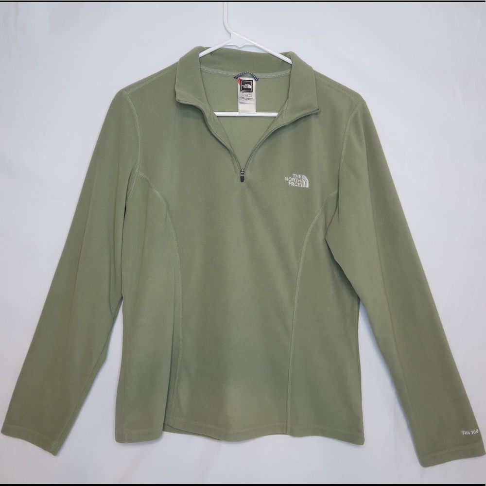 Women’s Sage Green The North Flace Fleece Pullover